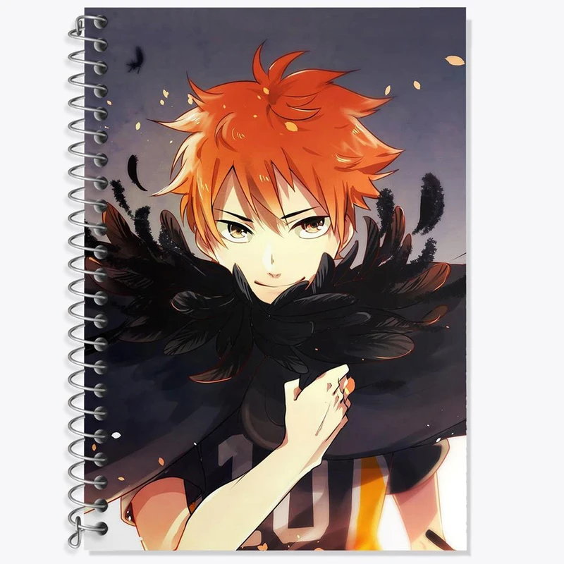 دفتر زبان 50 برگ خندالو مدل سه خط طرح هیناتا شویو انیمه آبشار سرنوشت هایکیو کاگیاما کد 11219