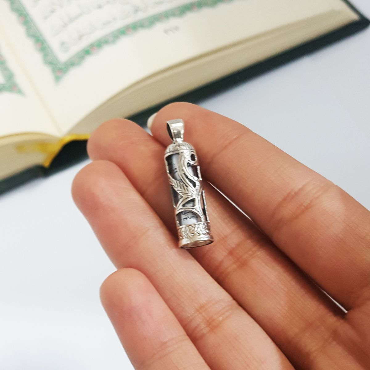 آویز گردنبند نقره سلین کالا مدل حرز ce-147  -  - 3