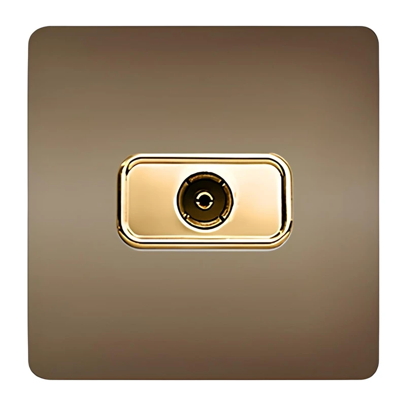 پریز آنتن صنایع آسیا الکتریک مدل کریستال BEI-GLD