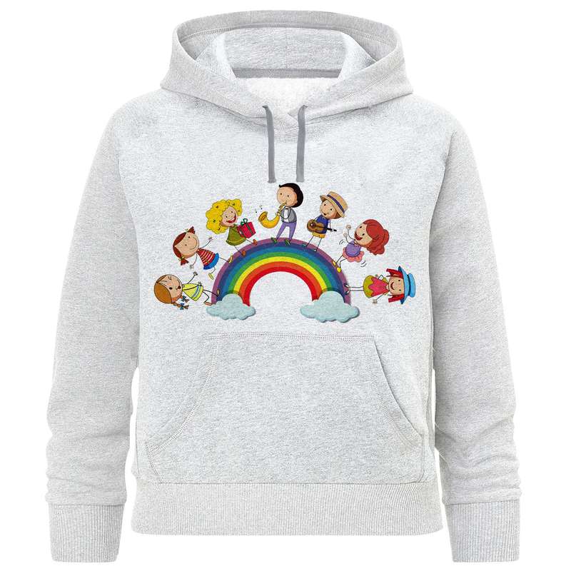 هودی دخترانه مدل بچه ها رنگین کمان F1037