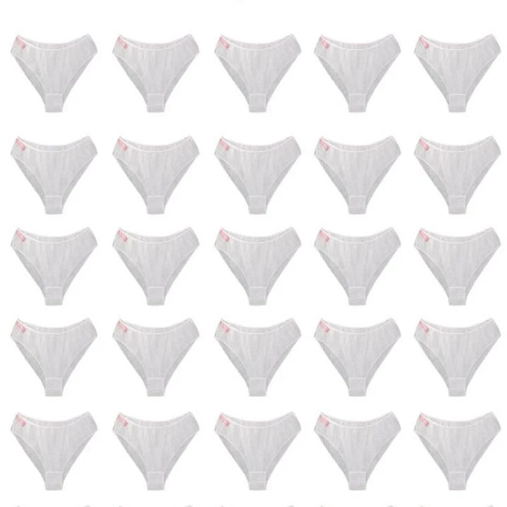 شورت زنانه مدل یک بار مصرف دلفین بسته 25 عددی