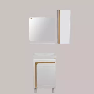 ست کابینت و روشویی گلسار مدل آستر 50 به همراه آینه و باکس و اتاژور