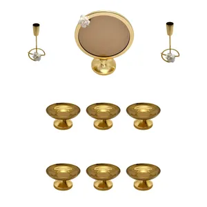 مجموعه ظروف هفت سین ۹ پارچه مدل گلدار کد ۰۰۱