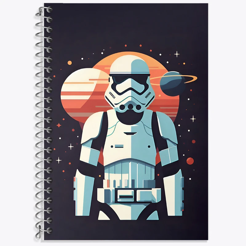 دفتر لغت 50 برگ خندالو طرح جنگ ستارگان (Star Wars) کد F8090