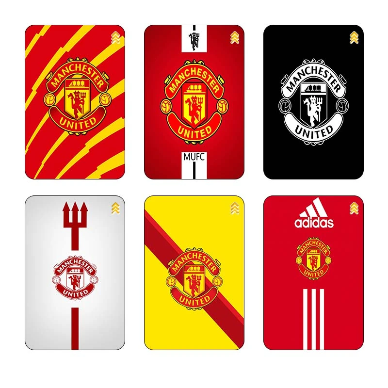 استيکر کارت کارنيکا طرح منچستر یونایتد کد 75523 مجموعه 6 عددی