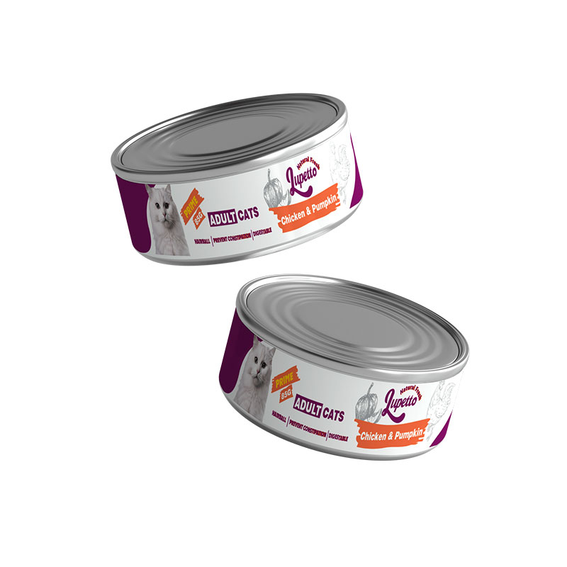 کنسرو غذای گربه بالغ لوپتو مدل پته پرایم طعم مرغ و کدوحلوایی وزن 85 گرم