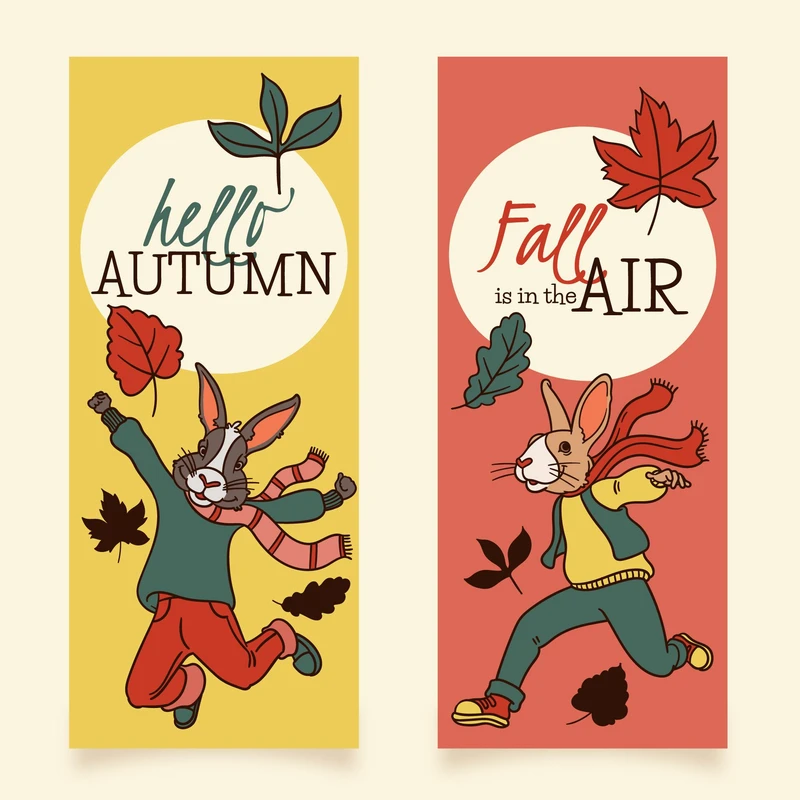 نشانگر کتاب مدل خرگوش و پاییز مجموعه 2 عددی