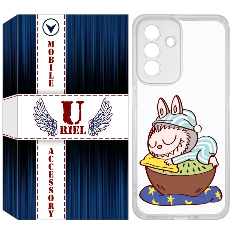 کاور یوریل مدل Clear کد 127 طرح لبوبو Labubu مناسب برای گوشی  موبایل سامسونگ Galaxy A17