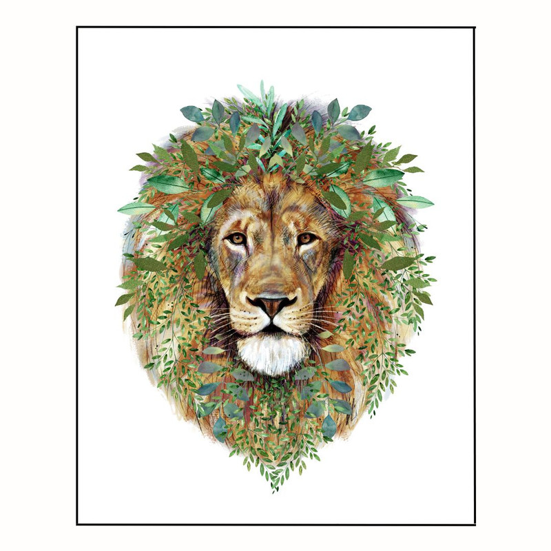 پوستر مدل چاپ پرتره شیر  