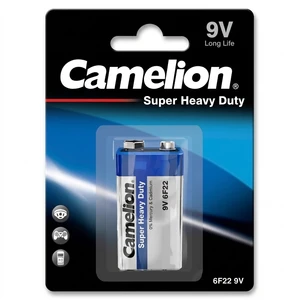 باتری کتابی کملیون مدل super heavy duty 9v