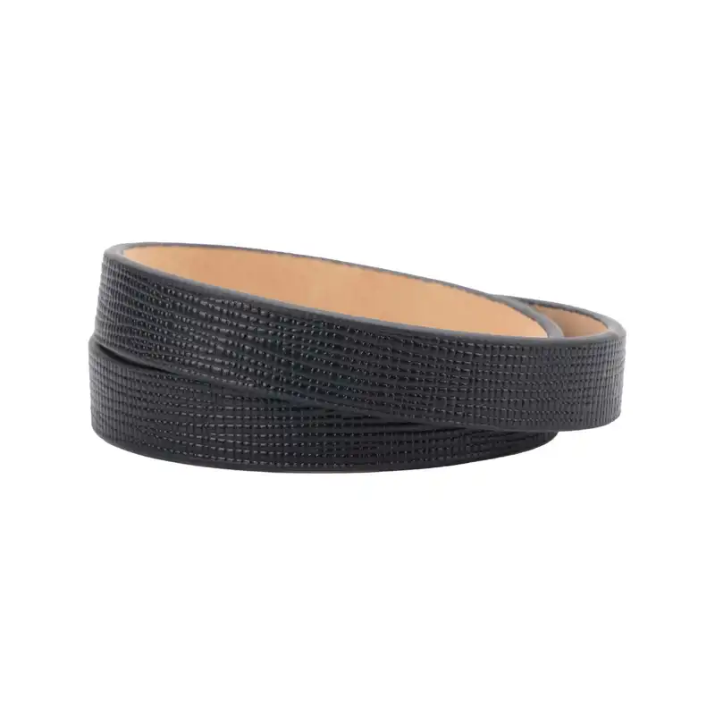 دستبند مدل چرم طبیعی طرح پوست ماری کد 07 رنگ مشکی