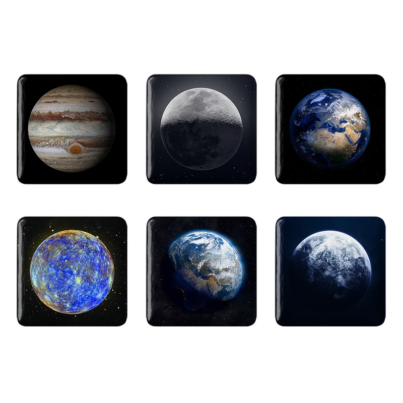 مگنت خندالو طرح کهکشان Galaxy کد 1613B مجموعه 6 عددی