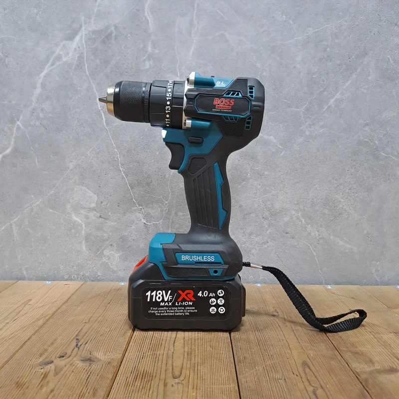 عکس شماره 11 : مجموعه 4 عددی ابزار شارژی صنعتی باس مدل brushless