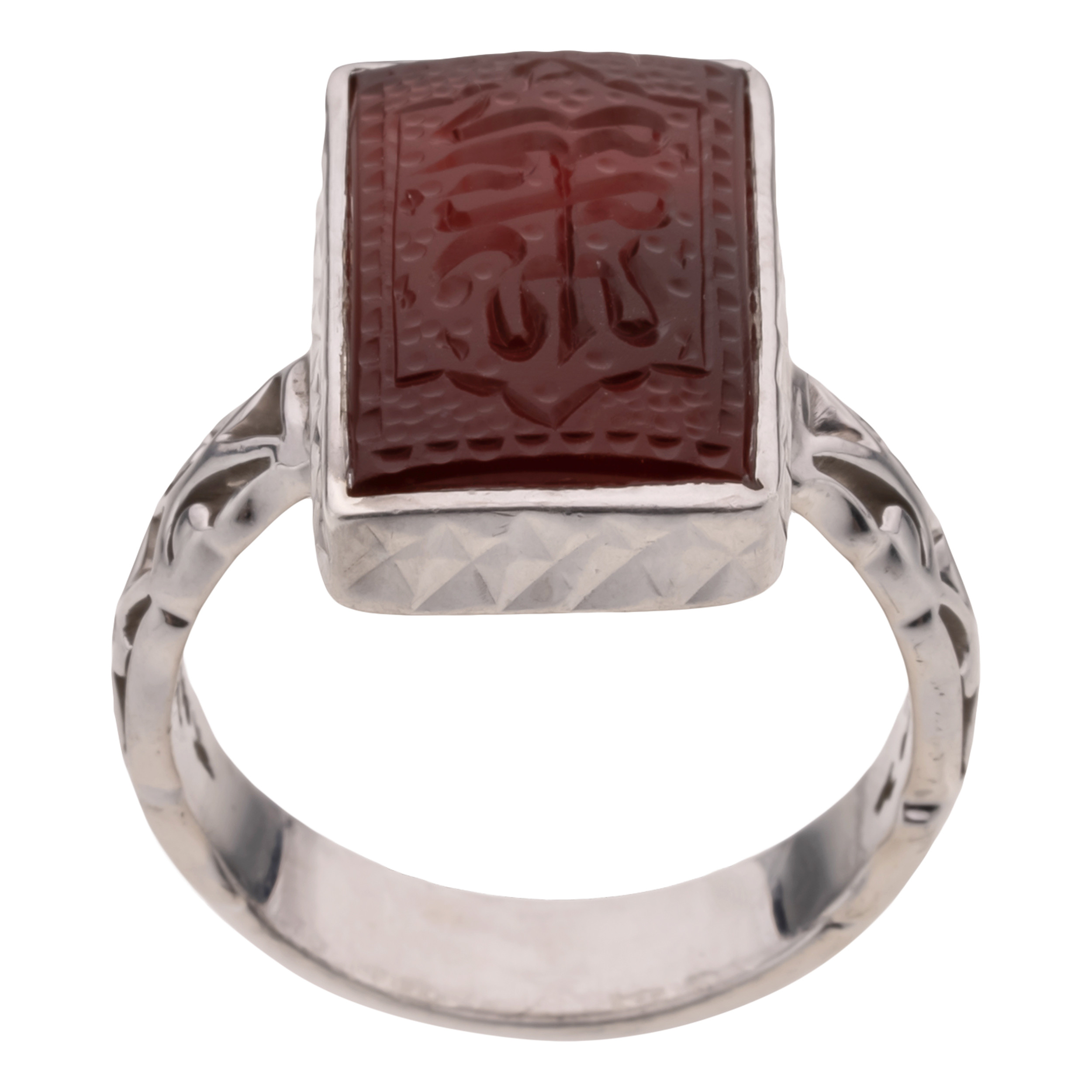 انگشتر نقره مردانه مدل شبکه کد 011 انگشتر نقره مردانه مدل شبکه کد 011