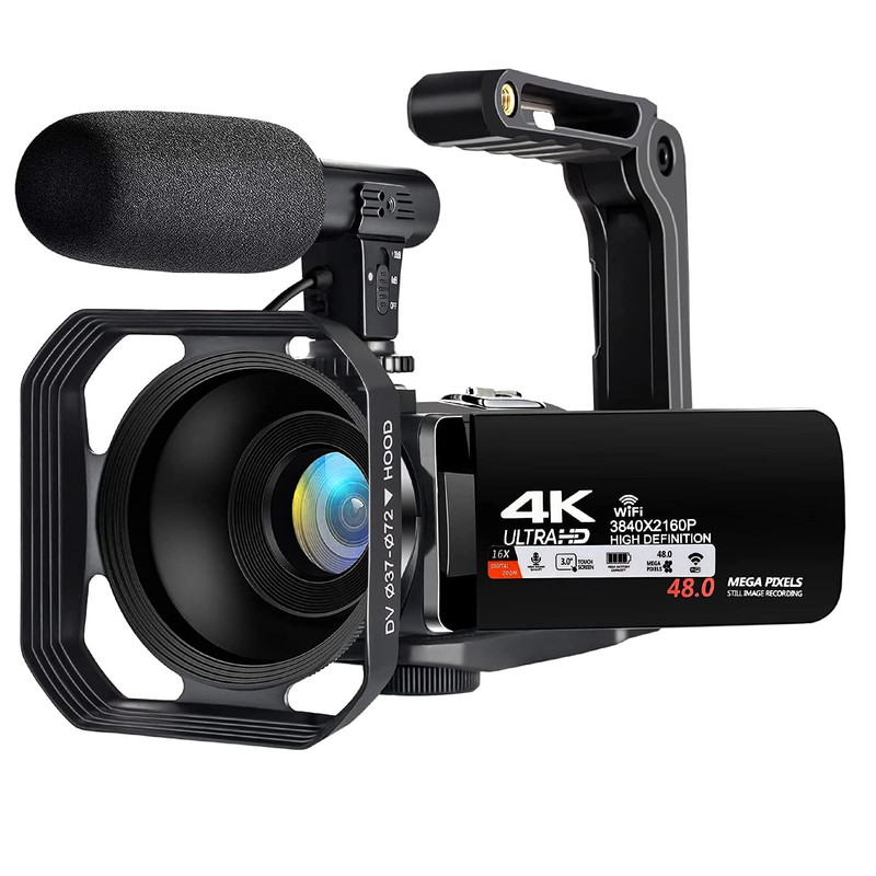 دوربین فیلم برداری مدل 4K WiFi Digital 48MP Vlogging