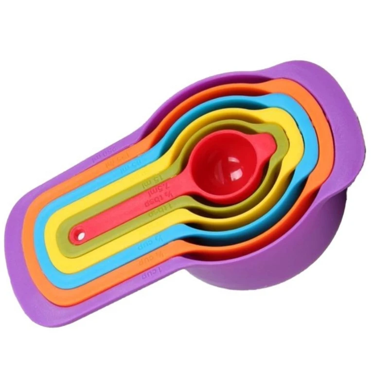 پیمانه اندازه گیری مدل رنگارنگ کد 06 بسته 6 عددی