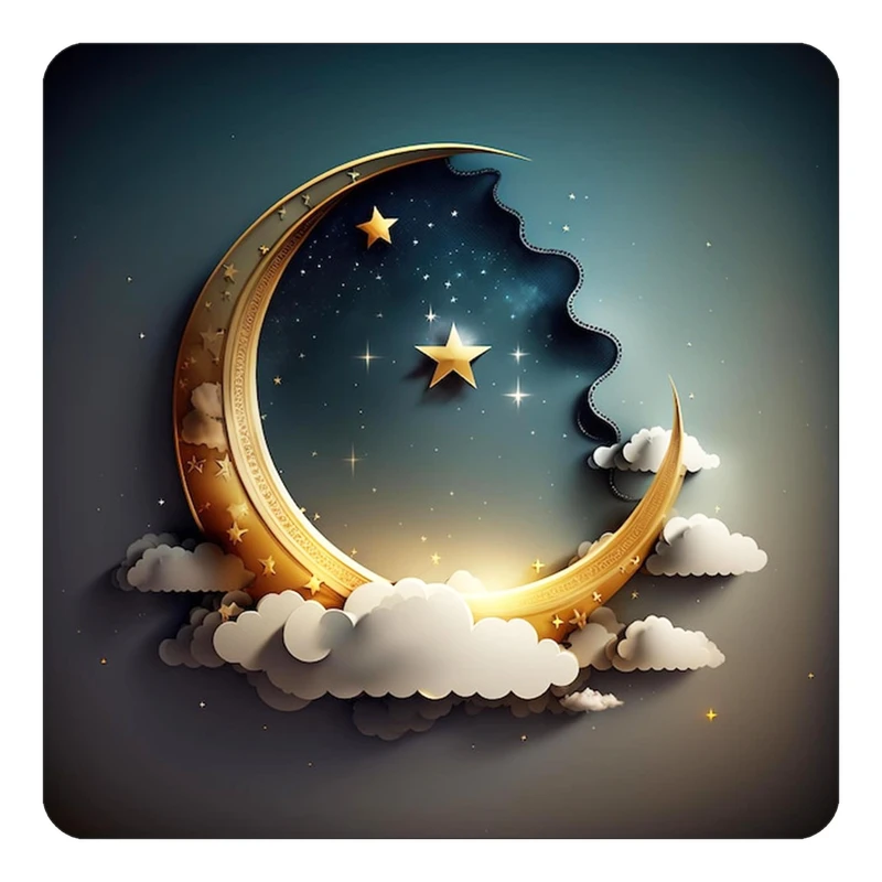 مگنت کاکتی طرح ماه و ستاره مدل mp52146