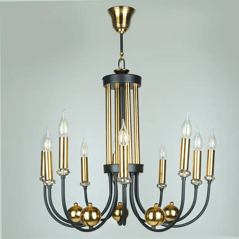 لوستر ده شعله چشمه نور کد 1705/10BK