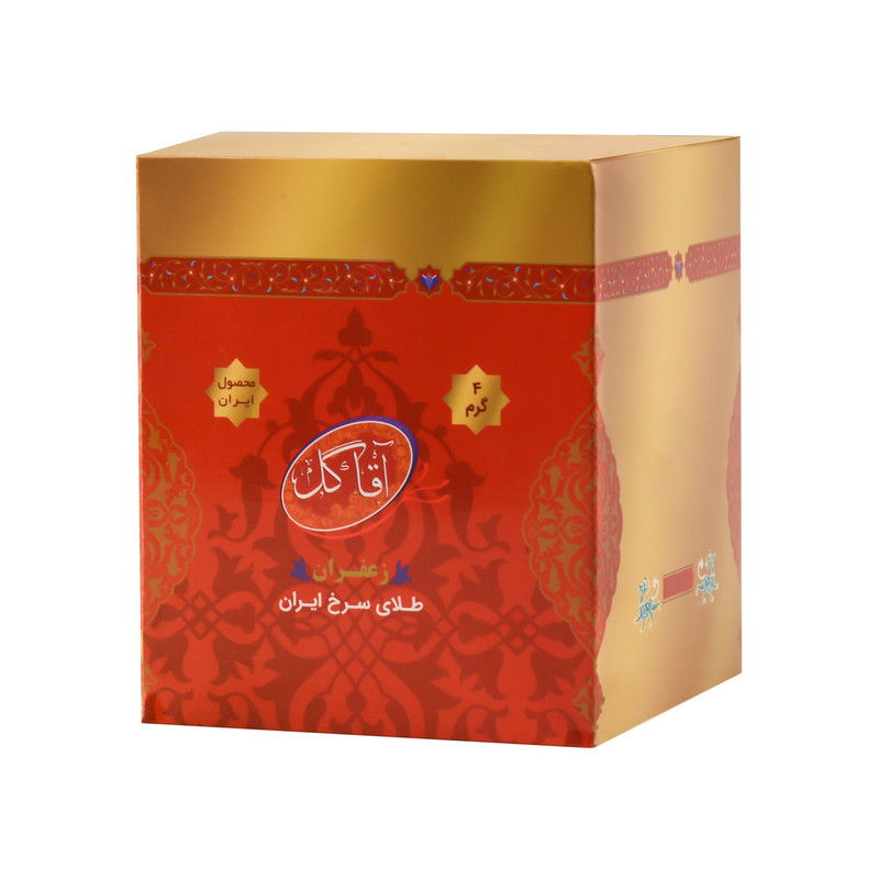 زعفران سرگل آقاگل - 4 گرم بسته 12 عددی