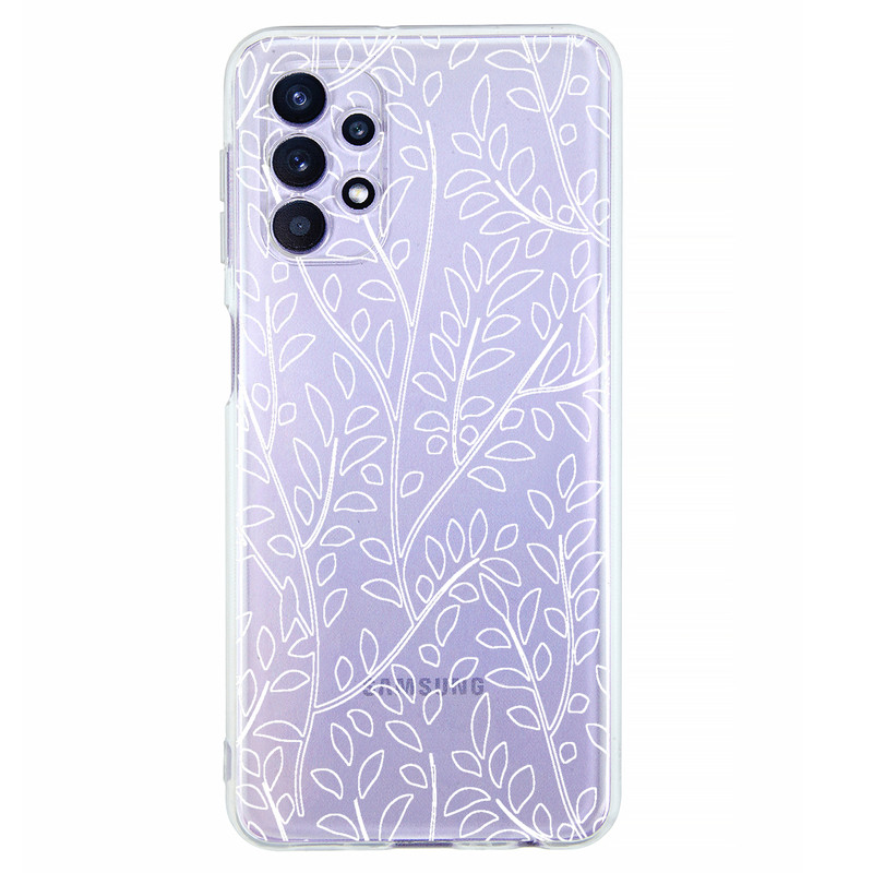 کاور مگافون طرح برگ مدل C45-W مناسب برای گوشی موبایل سامسونگ Galaxy A32 5G / M32 5G