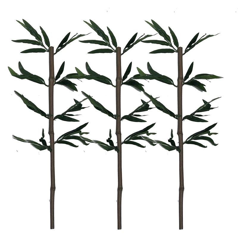 گل مصنوعی مدل بامبو خیزران ارتفاع 55 سانتی متری مجموعه 3 عددی