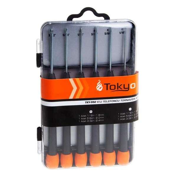 پیچ گوشتی ساعتی توکیو مدل TKY-992 مجموعه 6 عددی