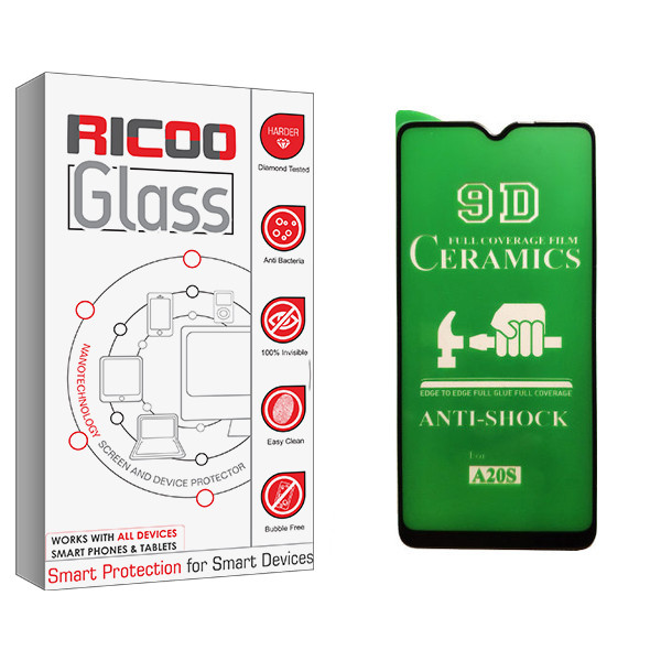 محافظ صفحه نمایش سرامیکی ریکوو مدل +HD مناسب برای گوشی موبایل سامسونگ Galaxy A20s