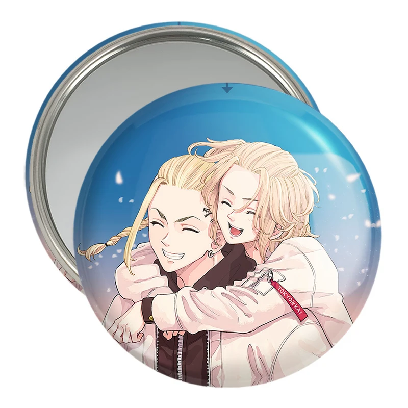 آینه جیبی خندالو مدل مایکی و دراکن انیمه توکیو ریونجرز  کد 11166