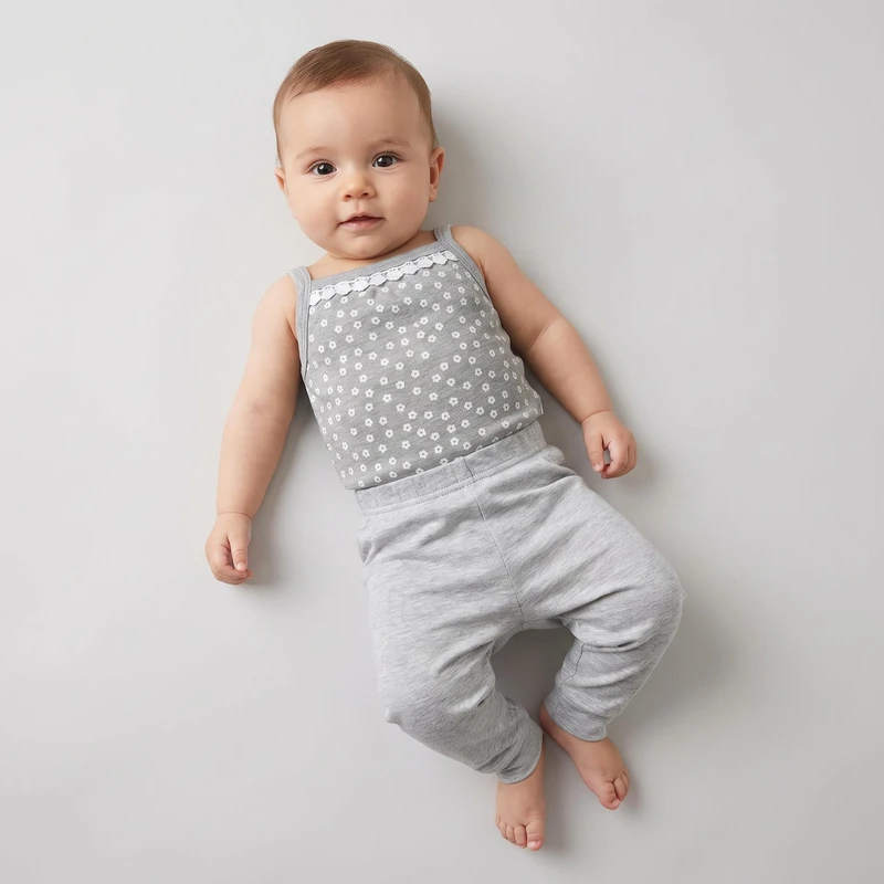 تاپ نوزادی آدمک مدل خرگوش و گل کد 35130