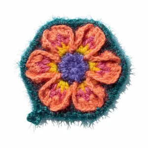 اسکاج بافتنی مدل گل