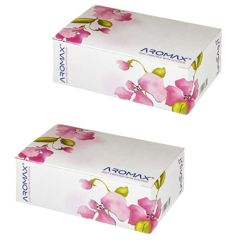 صابون شستشو آرومکس مدل Pink وزن 130 گرم مجموعه 2 عددی
