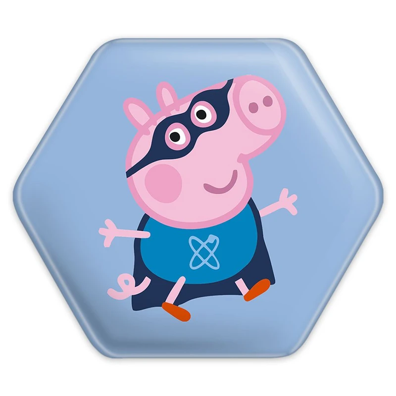 پیکسل خندالو طرح جورج انیمه پپاپیک Peppa pig مدل شش ضلعی کد 22069