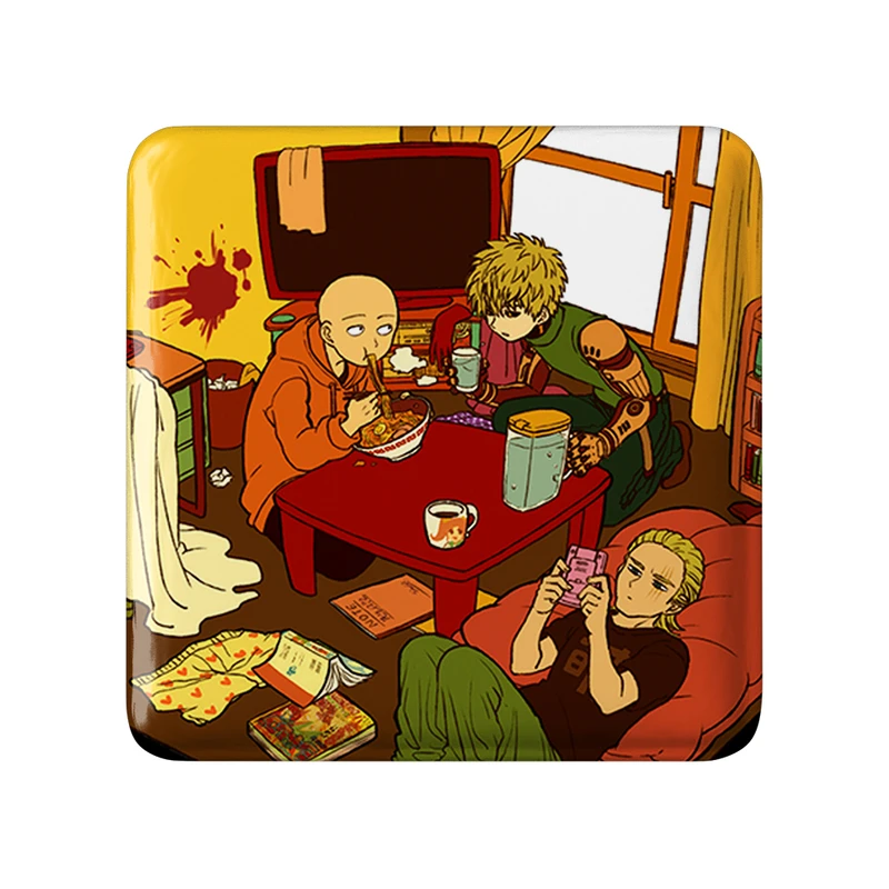 پیکسل خندالو مدل سایتاما و جنوس انیمه مرد تک مشتی کد 11362