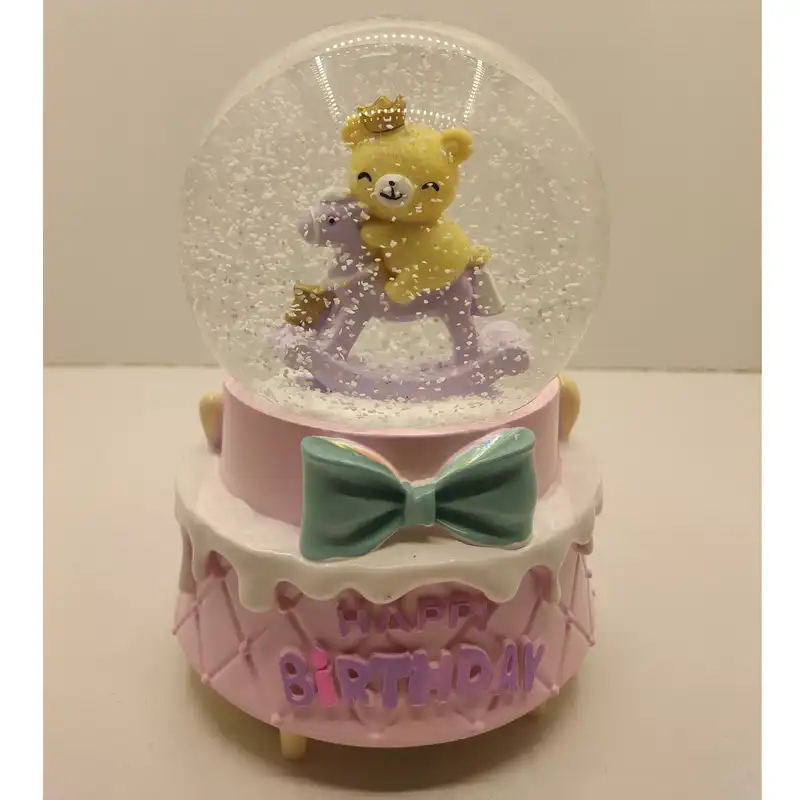 گوی موزیکال مدل پمپی تولد و شادی خرس