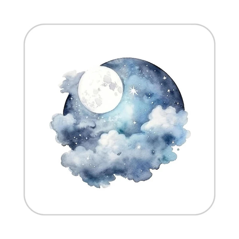 زیر لیوانی کاکتی طرح ماه و ستاره مدل mp53437