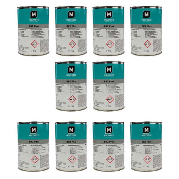 گریس بلبرینگ مولیکوت مدل BR2 PLUS وزن 1000 گرم بسته 10 عددی