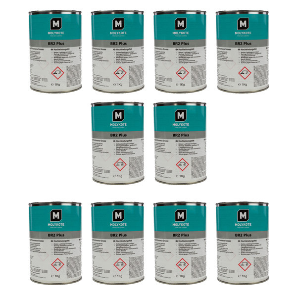 گریس بلبرینگ مولیکوت مدل BR2 PLUS وزن 1000 گرم بسته 10 عددی