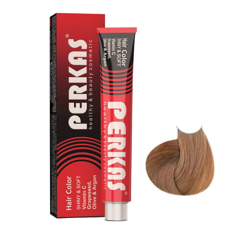 رنگ مو پرکاس شماره 8.78 حجم 100 میلی‌ لیتر رنگ بلوند کاپوچینو