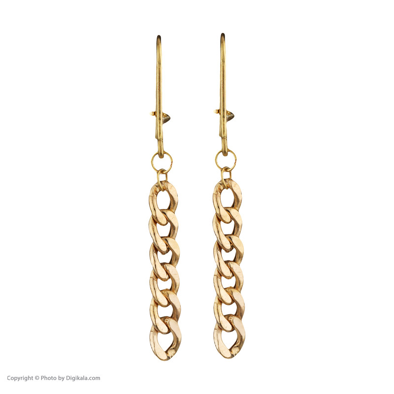 گوشواره طلا 18 عیار زنانه دوست خوب مدل dk467