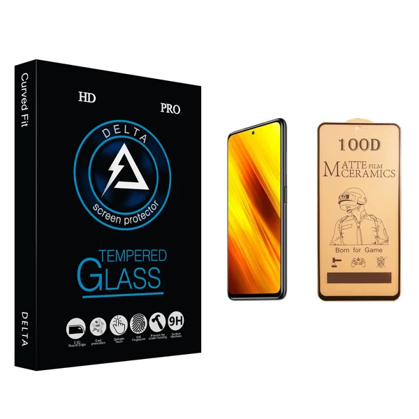 محافظ صفحه نمایش سرامیکی دلتا مدل Fit مناسب برای گوشی موبایل شیائومی Poco X3