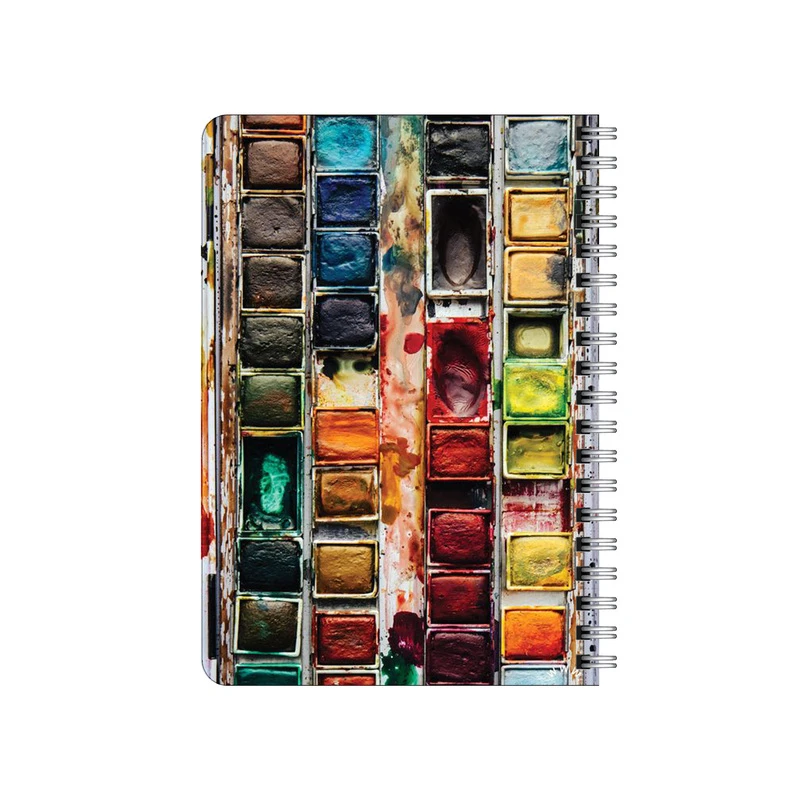 دفترچه یادداشت بامبیلیپ مدل چوبی طرح آبرنگ  کد 1250806