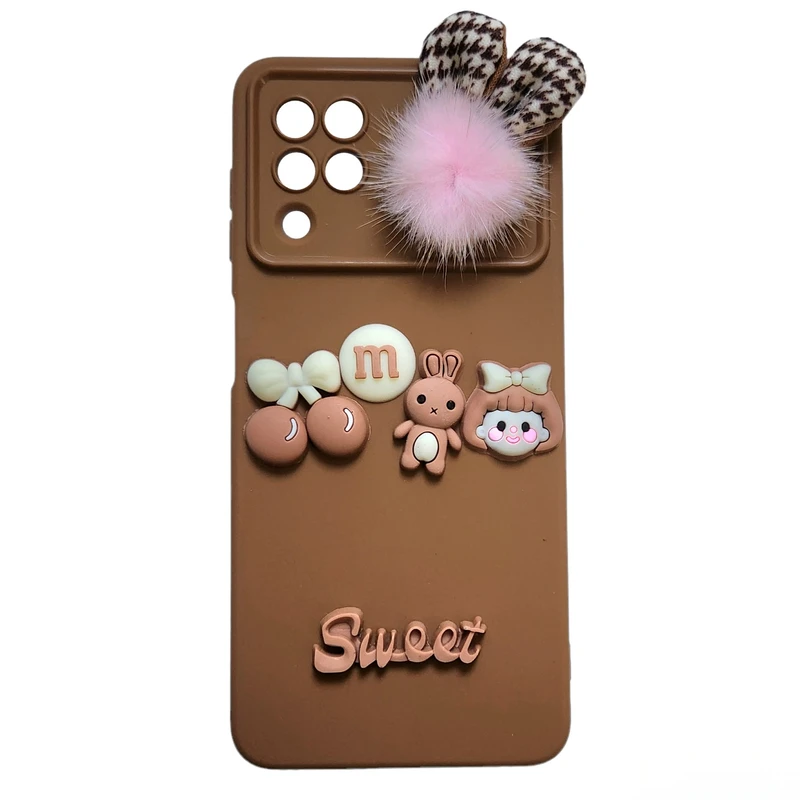 کاور طرح عروسکی برجسته مدل sweet مناسب برای گوشی موبایل سامسونگ Galaxy A12 / M12 / F12 