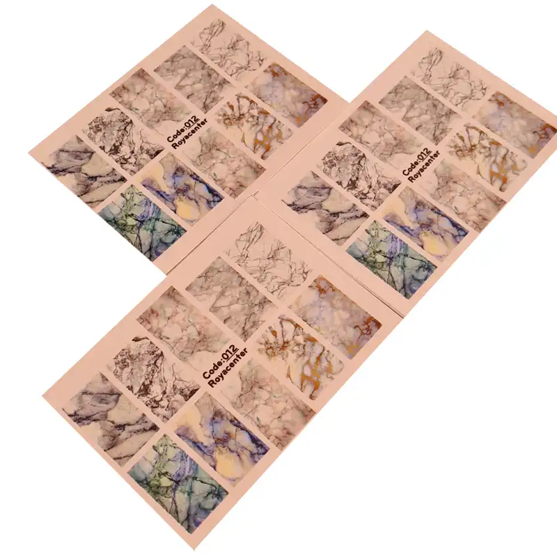 برچسب لنز ناخن رویاسنتر مدل E012 مجموعه 3 عددی