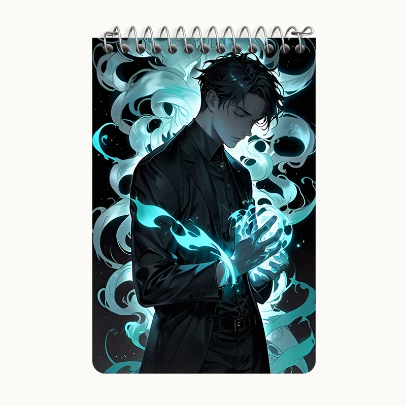 دفتر یادداشت 50 برگ خندالو طرح پسر جادوگر کد F9319