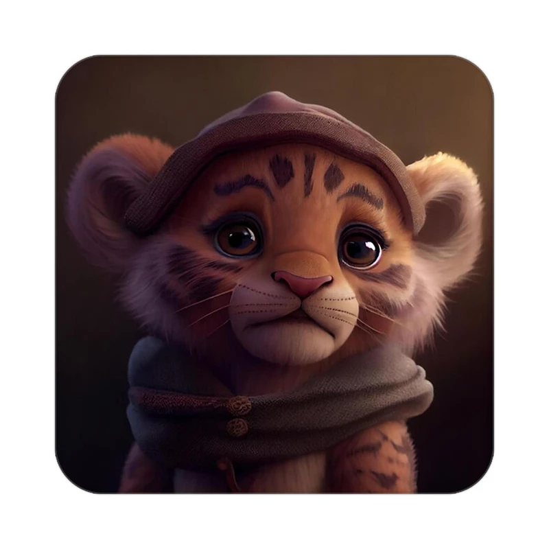 زیر لیوانی کاکتی طرح حیوانات کارتونی مدل mp28797