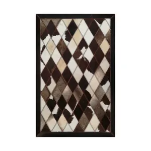 کلاژ فرش پوست و چرم کمالی مدل AD-00412