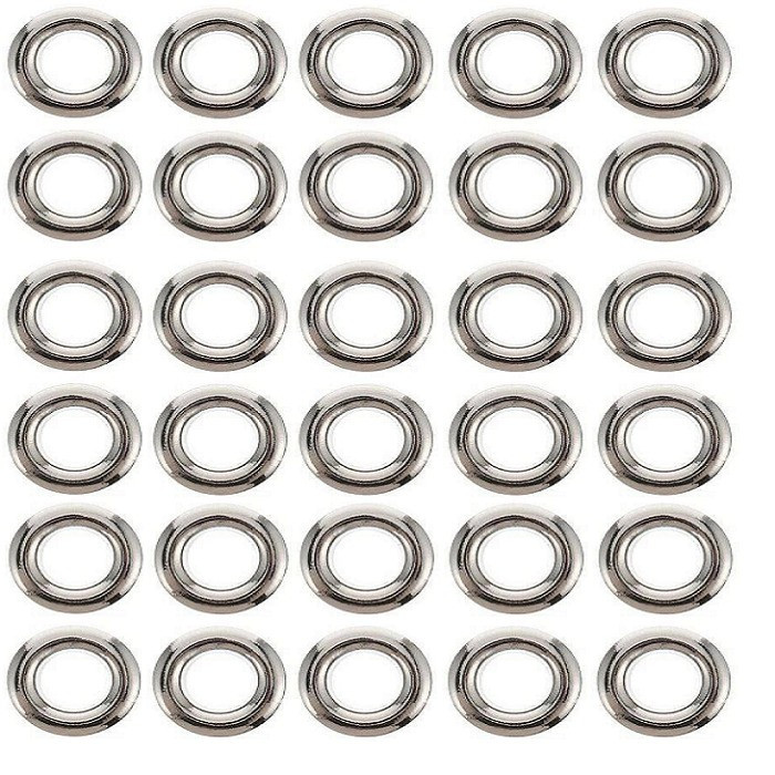 حلقه چوب پرده مدل پانچ فلزی کد M30 بسته 30 عددی