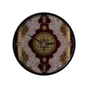 ساعت دیواری مدوپد طرح قالی قم ترنجی مدل C-Ghom141