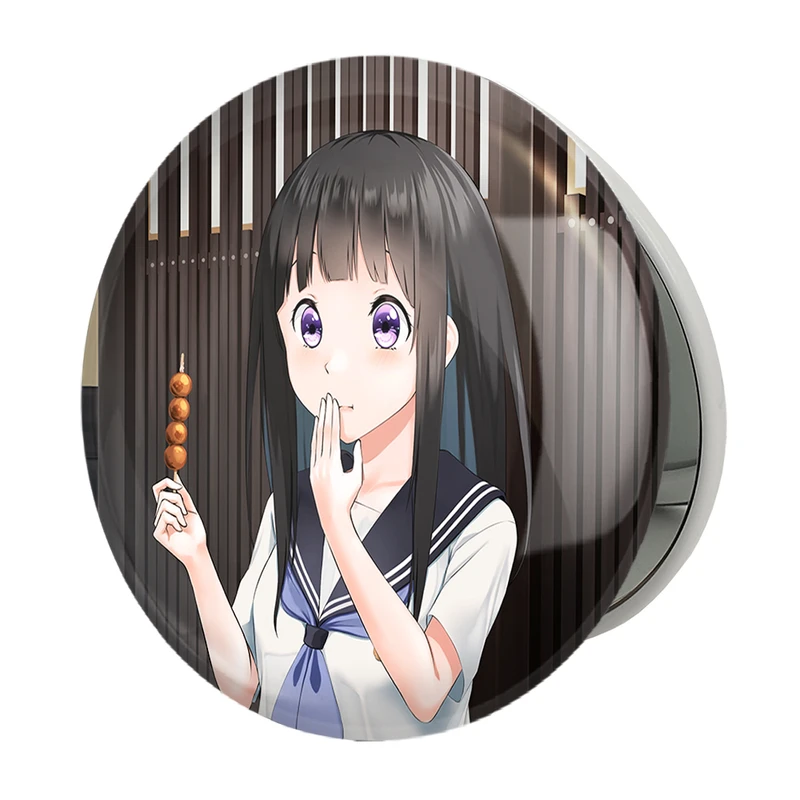 آینه جیبی خندالو طرح چیتاندا انیمه هیوکا Hyouka مدل تاشو کد 17092 