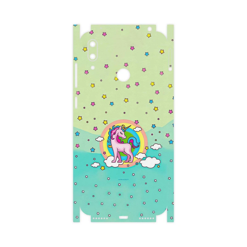 برچسب پوششی ماهوت مدل Rainbow unicorn adventure-FullSkin مناسب برای گوشی موبایل هوآوی Y7 Prime 2019